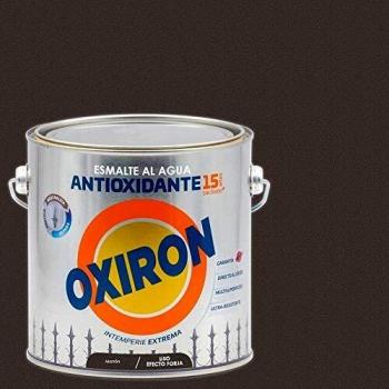 Titanlux - Esmalte antioxidante Titan Oxiron al agua Liso efecto forja, Marrón, 2,5L