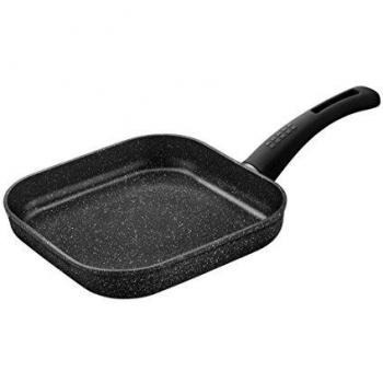 Monix Grill para Asar, Aluminio, Gris Oscuro Antracita, 24 cm