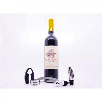 Silicone Gold Estuche de Vino, Rojo, 32 x 8 x 8 cm