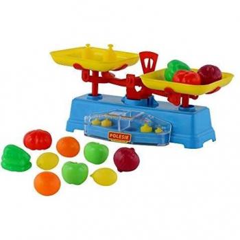 Polesie Balance Playset con Alimentos-Supermercado Juguetes-12-Piezas, Multicolor