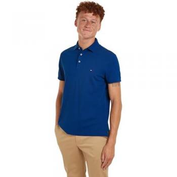 Tommy Hilfiger Slim Fit Polo Shirt Clear Blue, Blue male, Size: S