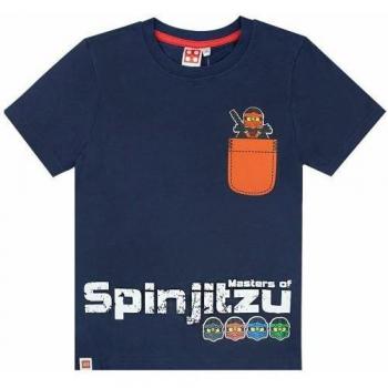 Camiseta Marina de Guerra Lego Ninjago Boys Spinjitzu Pocket Ninja 3-4 Años