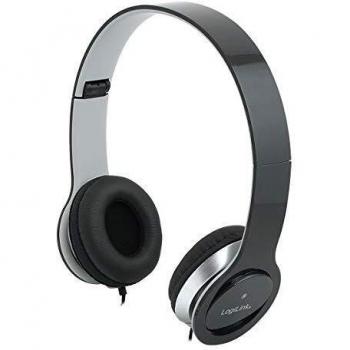 Auriculares Estéreo de Alta Calidad LogiLink Plegables con Cable 3,5mm Color Negro