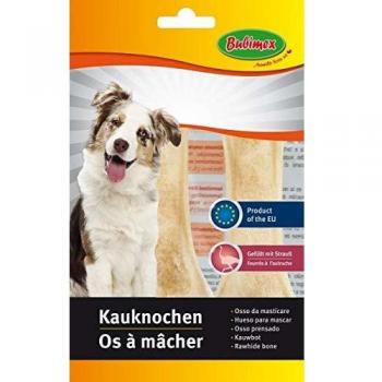 Hueso Relleno de Avestruz para Perro 12 cm - Paquete de 2 Unidades