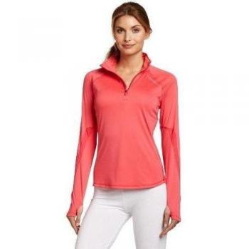 Brooks correr esencial LS 1/2 Zip pudras 220315617, color Colorete, tamaño