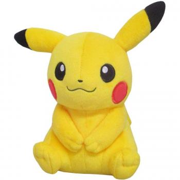 Pikachu Female Form Plush Toy - Sanei Boeki All Star Collection 19cm Stuffed Pokemon