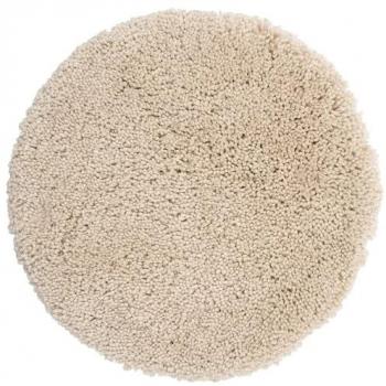 Alfombra de baño redonda de microfibra Highland 60 cm Beige Crudo