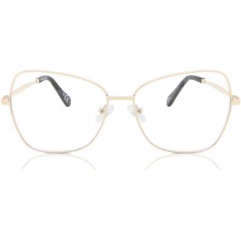Butterfly Montuta completa Metálico Dorados Gafas Recetadas para Mujer - Gafas Anti-Azules - SmartBuy Collection