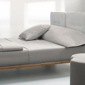 Atrivm Lifting Leaves - Juego de sábanas, 3 piezas, para cama de 180 cm, color crema