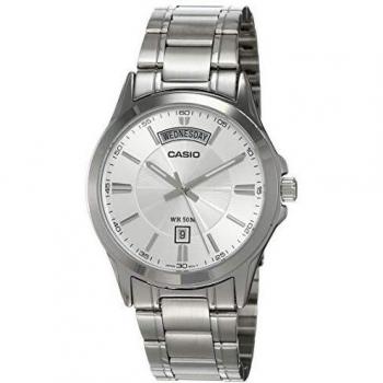 Casio MTP-1381D Analog Men's Watch - Silver Grey Dial, 39.90mm