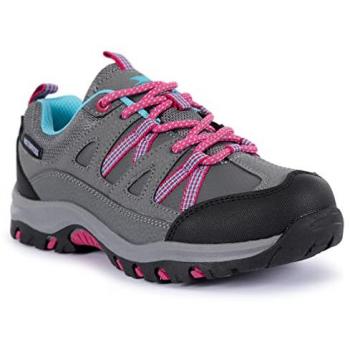 Trespass Kids Gillon II Waterproof Low Cut Hiking Shoes - Grey - Size 2 UK