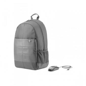 HP Classic Backpack 1FK05AA Mochila para Portátil de hasta 15.6, Bolsillo Frontal, Resistente al Agua, Correas Ajustables, Color Negro