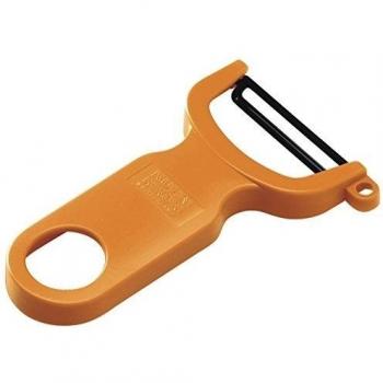 KUHN RIKON Pelador de Fruta y verdura Swiss, 10.7 cm, Naranja, Plastic