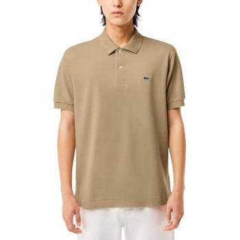 Lacoste Classic Fit Polo Shirt - Beige - L1212-CB8 SS LOGO POLO Colour - BEIGE - male - Size: Size 4 / UK Size M