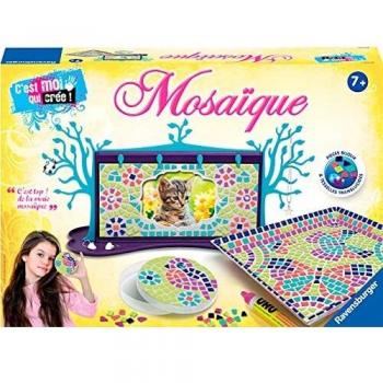 Juego de Manualidades Mosaico Maxi Ravensburger - Animales - 3 Objetos para Decorar - Actividad Creativa Infantil DIY