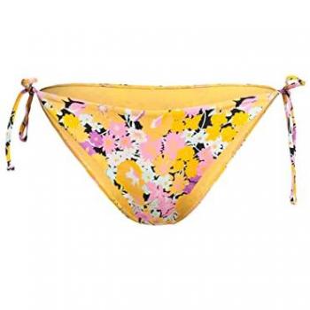 Braga bikini Billabong Sol Searcher con lazo lateral amarillo rosa chicle blanco mujer - XS