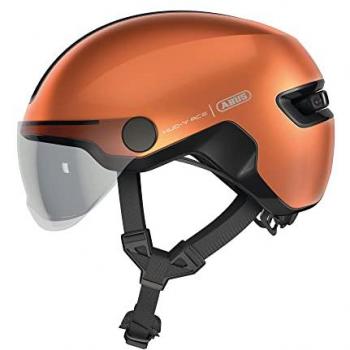 ABUS HUD-Y ACE Urban Bicycle Helmet - Goldfish Orange, Size M (54-58 cm)