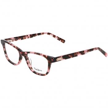 Pepe Jeans Gafas Graduadas PJ 3455 C2, Armazones para Mujer, Color Rosas, Tamaño de Lentes 49