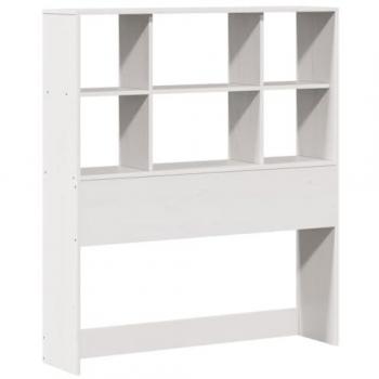 Cabecero de cama almacenaje madera maciza pino blanco 100 cm