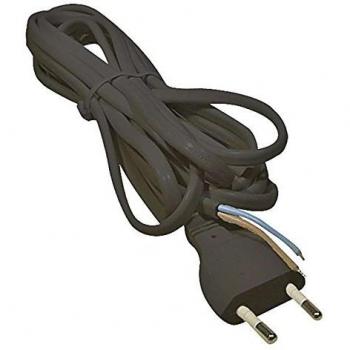 Flexo-Cable-PVC EMOS 2 x 0,75 mm, 3 m, Negro, KF-H1 H03VVH2-F HY020-F