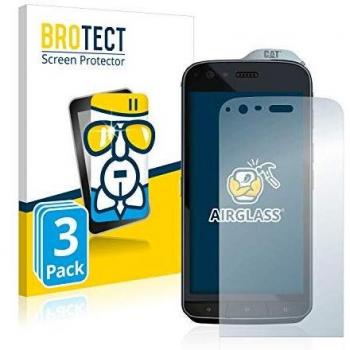 Protector de Pantalla Cristal 9H para Caterpillar Cat S61 - Pack de 3 Unidades, AirGlass Transparente