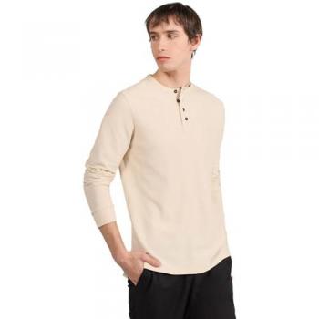 Camiseta de Manga Larga Pique Abotonada para Hombre Bendorff 3XL Color Blanco Roto Casual Algodón 2024