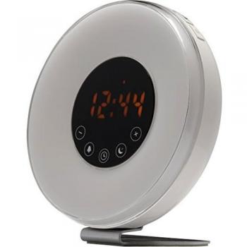 Denver Crl-340 - Radio Despertador con Luz, 6 Sonidos Naturales Diferentes