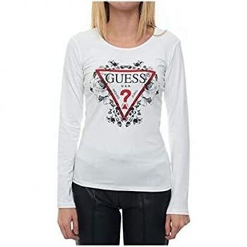 Guess T-Shirt Manga Larga Mujer x-Large Blanco