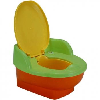 Happy Way - Orinal musical con tapa y cisterna pipo naranja