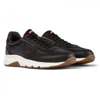 CAMPER Drift Sneakers for Men - Black/Grey, Size 45, Cotton Fabric