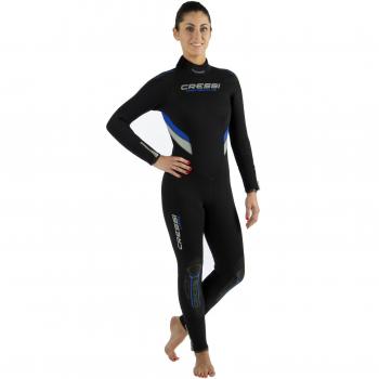Cressi Castoro Plus Lady - Traje de buceo, color negro / azul, talla XL