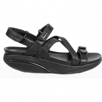 MBT Kiburi Women's Nappa Leather Platform Sandals - Comfortable Black Design