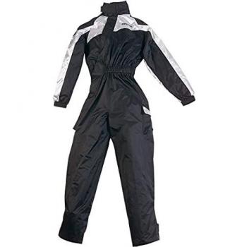 Bering Iwaki Traje de Lluvia Moto Negro Gris 4XL