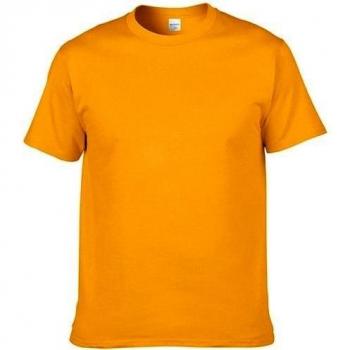 Camiseta De Algodón Sólido De Algodón De Los Hombres Camiseta Casual