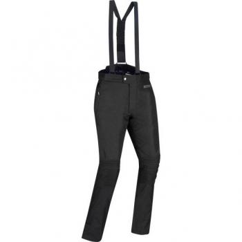 Bering Pantalones de Moto Siberia Negros - Pantalones textiles impermeables para motocicletas en color negro