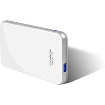 Caja Externa USB 3.0 SATA 6G 2.5 Sin Tornillos AXAGON EE25-S6 Blanca