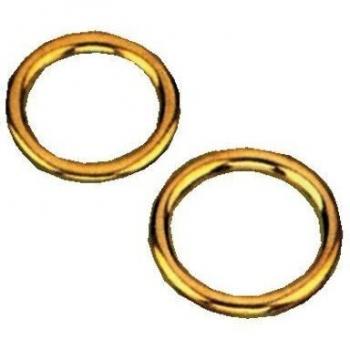 Anillos de Bronce Pulido 22x30 mm - Paquete de 200 Piezas