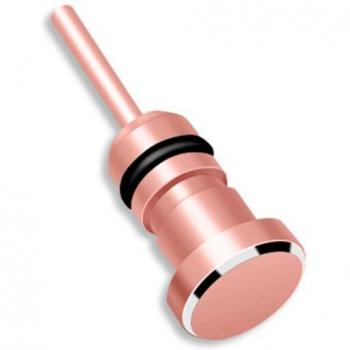 Conector de Auriculares 3.5mm con Protección Antipolvo y Herramienta para Recuperar Tarjeta SIM