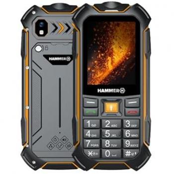 Teléfono Móvil Hammer Boost 2 LTE IP68 2.4'' Reforzado 3500 mAh Negro/Naranja