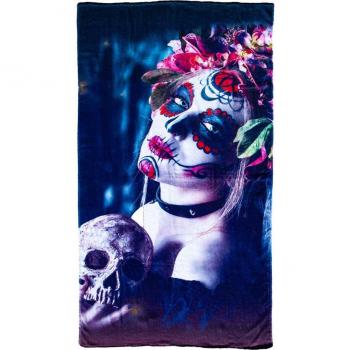TOALLA ESTAMPADA LADY SANTA 90X170CM 100% ALGODÓN