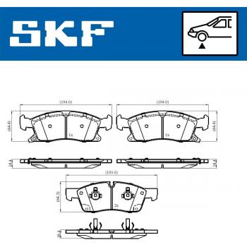 Pastillas de freno SKF VKBP 80639 A