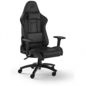 Silla Gaming Corsair TC100 Relaxed Leatherette Ajustable con Reposabrazos y Respaldo Acolchado Ergonómico - Negro CF-9010050-WW