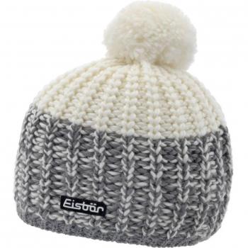 Eisbär Gorra Unisex Focus Pompon, Unisex, Tapa, 403128, Gris/Blanco, Talla única