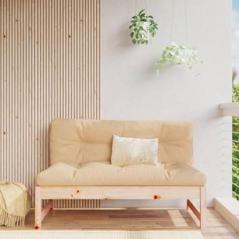 vidaXL 47.2x31.5 Solid Pine Wood Garden Middle Sofa