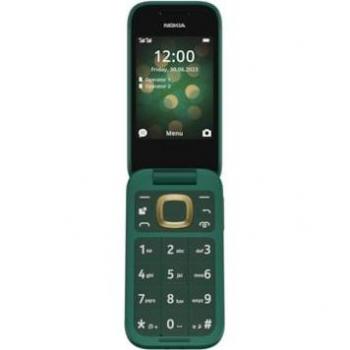 Nokia 2660 Flip - Teléfono móvil 4G Dual-SIM, Pantalla de 2.8, 48 MB RAM, 128 MB Almacenamiento, Cámara trasera de 0.3 MP, Color Verde L