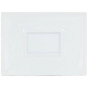 Plato Llano Gourmet Porcelana Blanco 29,5 x 22 x 3 cm