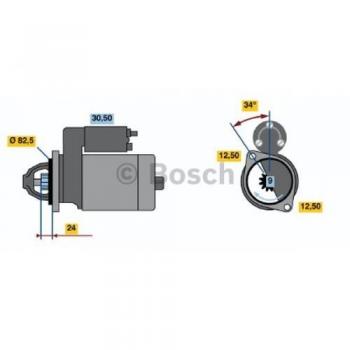 Motor de arranque BOSCH 0 986 010 850, tipo: motor de arranque, características: diseñado para proporcionar un arranque eficiente y confiable, compatible con diversos modelos de vehículos, fabricado con materiales de alta calidad para