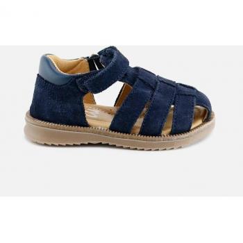 Sandalias de bebés Eli 1957 en piel serraje marino Tibus