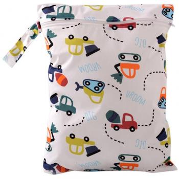 domybest bebé impermeable Zipper Bolsa para bebé reutilizable lavable Cloth Diaper Nappy bolso cambiador A