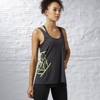 Reebok SFW Tank - Camiseta para mujer, color gris, talla L